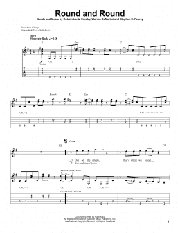 page one of Round And Round (Guitar Tab (Single Guitar))