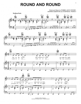 page one of Round And Round (Piano, Vocal & Guitar Chords (Right-Hand Melody))