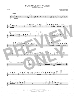 page one of You Rule My World (from The Full Monty) (Flute Solo)