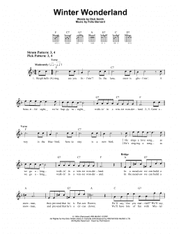 page one of Winter Wonderland (Easy Guitar)