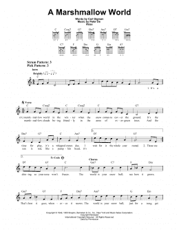 page one of A Marshmallow World (Easy Guitar)
