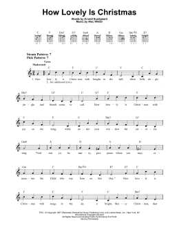 page one of How Lovely Is Christmas (Easy Guitar)
