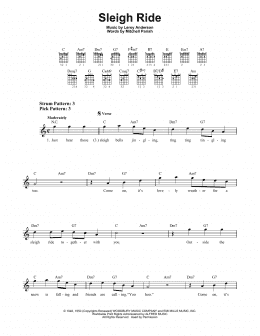 page one of Sleigh Ride (Easy Guitar)
