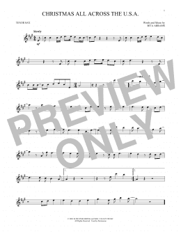 page one of Christmas All Across The U.S.A. (Tenor Sax Solo)