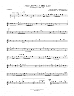 page one of (Everybody's Waitin' For) The Man With The Bag (Tenor Sax Solo)
