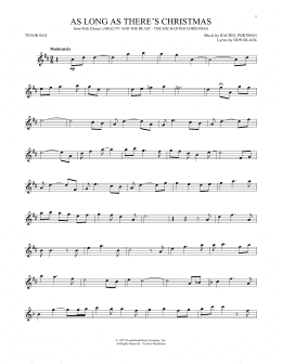 page one of As Long As There's Christmas (Tenor Sax Solo)