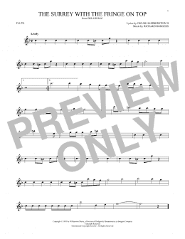 page one of The Surrey With The Fringe On Top (from Oklahoma!) (Flute Solo)