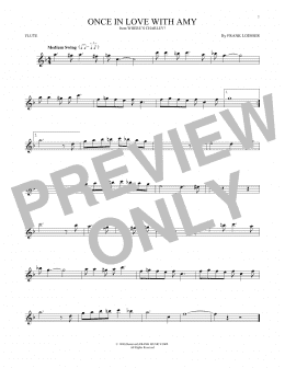 page one of Once In Love With Amy (Flute Solo)