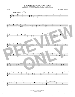 page one of Brotherhood Of Man (Flute Solo)