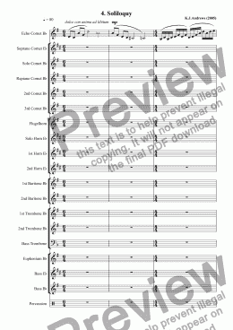 page one of Suite for Echo Cornet: 4. Soliloquy