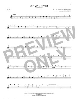 page one of Ol' Man River (Flute Solo)