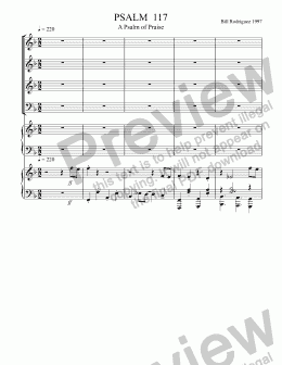 page one of Choir-01 SATB-Pno PSALM  117