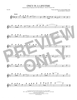 page one of Once In A Lifetime (Flute Solo)