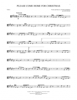 page one of Please Come Home For Christmas (Viola Solo)