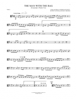 page one of (Everybody's Waitin' For) The Man With The Bag (Viola Solo)