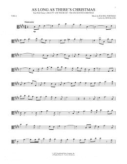 page one of As Long As There's Christmas (Viola Solo)