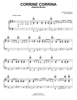 page one of Alberta (Piano, Vocal & Guitar Chords (Right-Hand Melody))