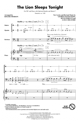 page one of The Lion Sleeps Tonight (TB Choir)