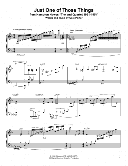 page one of Just One Of Those Things (Piano Transcription)