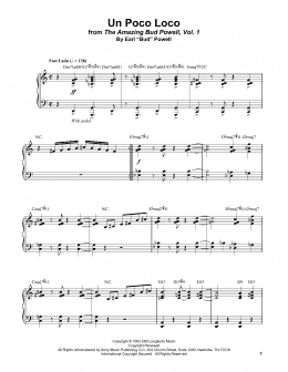 contrabando Evolucionar Pantano Un Poco Loco (Piano Transcription) - Print Sheet Music Now