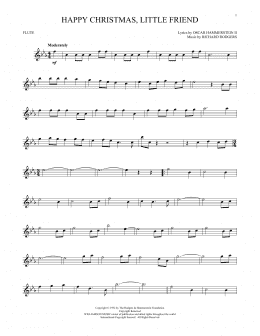 page one of Happy Christmas, Little Friend (Flute Solo)