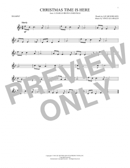 page one of Christmas Time Is Here (Trumpet Solo)