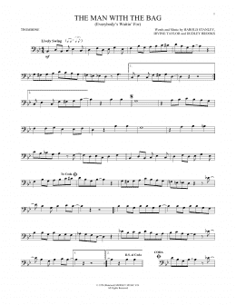 page one of (Everybody's Waitin' For) The Man With The Bag (Trombone Solo)