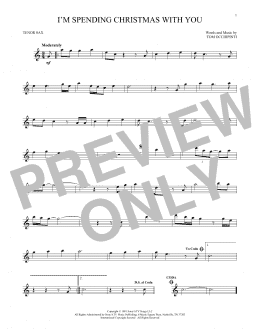 page one of I'm Spending Christmas With You (Tenor Sax Solo)
