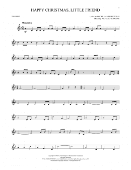 page one of Happy Christmas, Little Friend (Trumpet Solo)