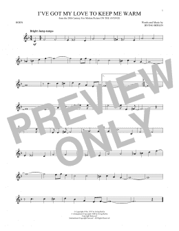page one of I've Got My Love To Keep Me Warm (French Horn Solo)