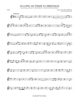 page one of As Long As There's Christmas (French Horn Solo)