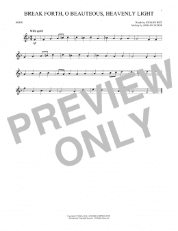 page one of Break Forth, O Beauteous, Heavenly Light (French Horn Solo)