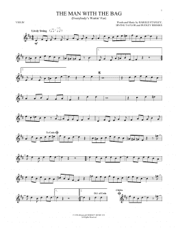 page one of (Everybody's Waitin' For) The Man With The Bag (Violin Solo)