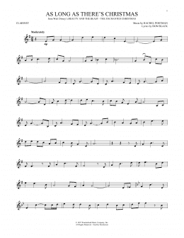 page one of As Long As There's Christmas (Clarinet Solo)