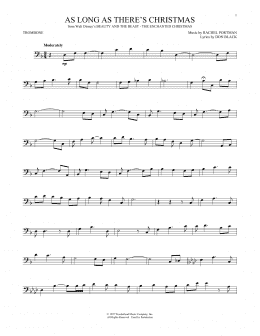 page one of As Long As There's Christmas (Trombone Solo)