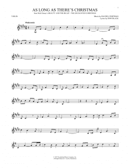 page one of As Long As There's Christmas (Violin Solo)