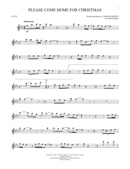 page one of Please Come Home For Christmas (Flute Solo)