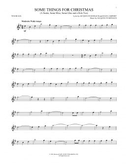 page one of Some Things For Christmas (A Snake, Some Mice, Some Glue And A Hole Too) (Tenor Sax Solo)
