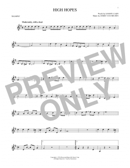 page one of High Hopes (Trumpet Solo)