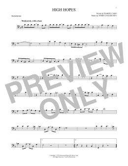 page one of High Hopes (Trombone Solo)