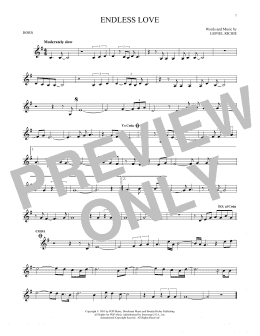 page one of Endless Love (French Horn Solo)
