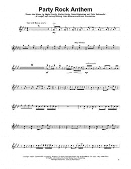 page one of Party Rock Anthem (Violin Solo)