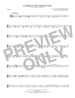 page one of Climb Ev'ry Mountain (Trumpet Solo)