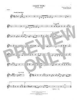 page one of I Got You (I Feel Good) (French Horn Solo)
