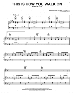 page one of This Is How You Walk On (Piano, Vocal & Guitar Chords (Right-Hand Melody))