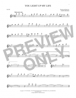 page one of You Light Up My Life (Flute Solo)