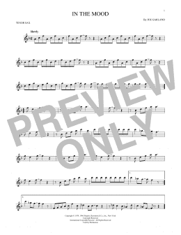 page one of In The Mood (Tenor Sax Solo)
