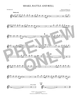 page one of Shake, Rattle And Roll (Tenor Sax Solo)