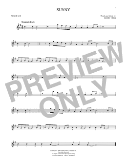 page one of Sunny (Tenor Sax Solo)