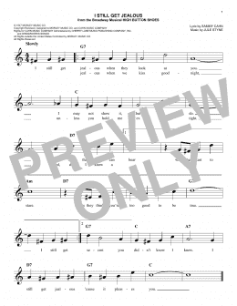 page one of I Still Get Jealous (Easy Lead Sheet / Fake Book)